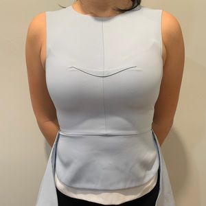 BCBG chic baby blue top size S